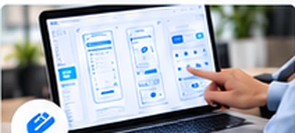 Diseño de interfaces y prototipos en un portátil